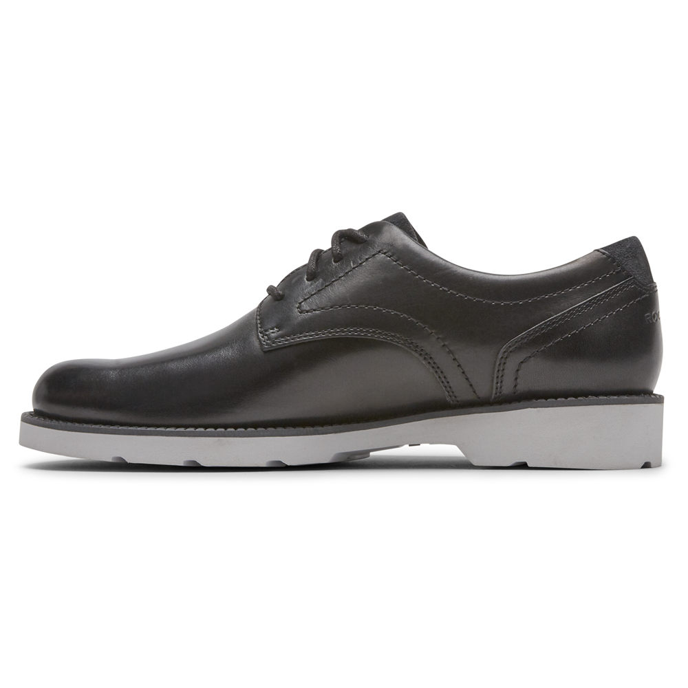 Rockport Singapore Mens Oxfords - Bradlee Plain Toe Black - GF1357046